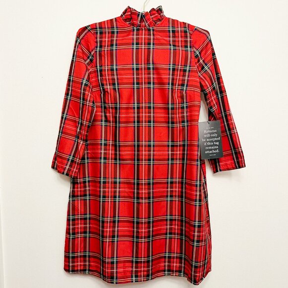 NWT Tuckernuck Daphne Dress in Royal Stewart Tartan Plaid - Picture 7 of 16